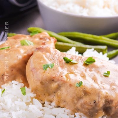 Crockpot Chicken Enchilada Casserole - Taste of the Frontier