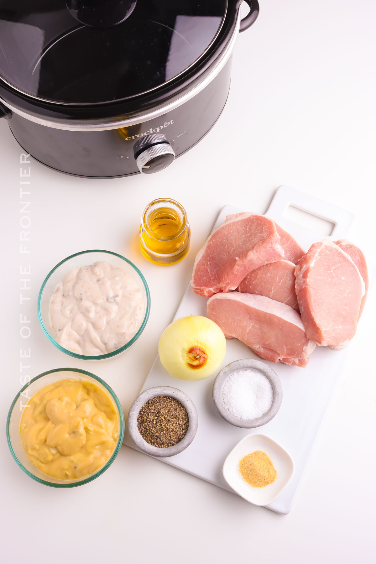 ingredients for Slow Cooker Pork Chops