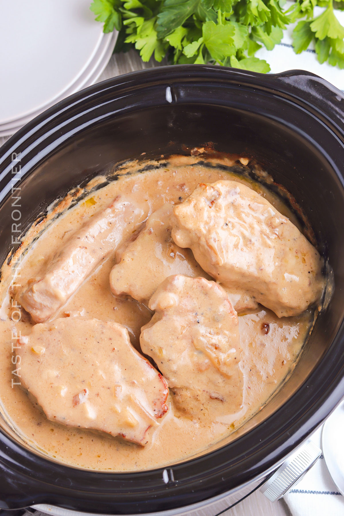 Slow Cooker Pork Chops Dinner