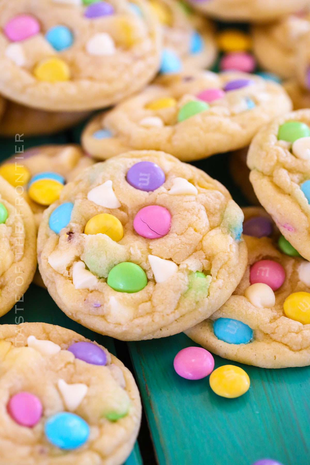 recipe for Easter M&M Cookies