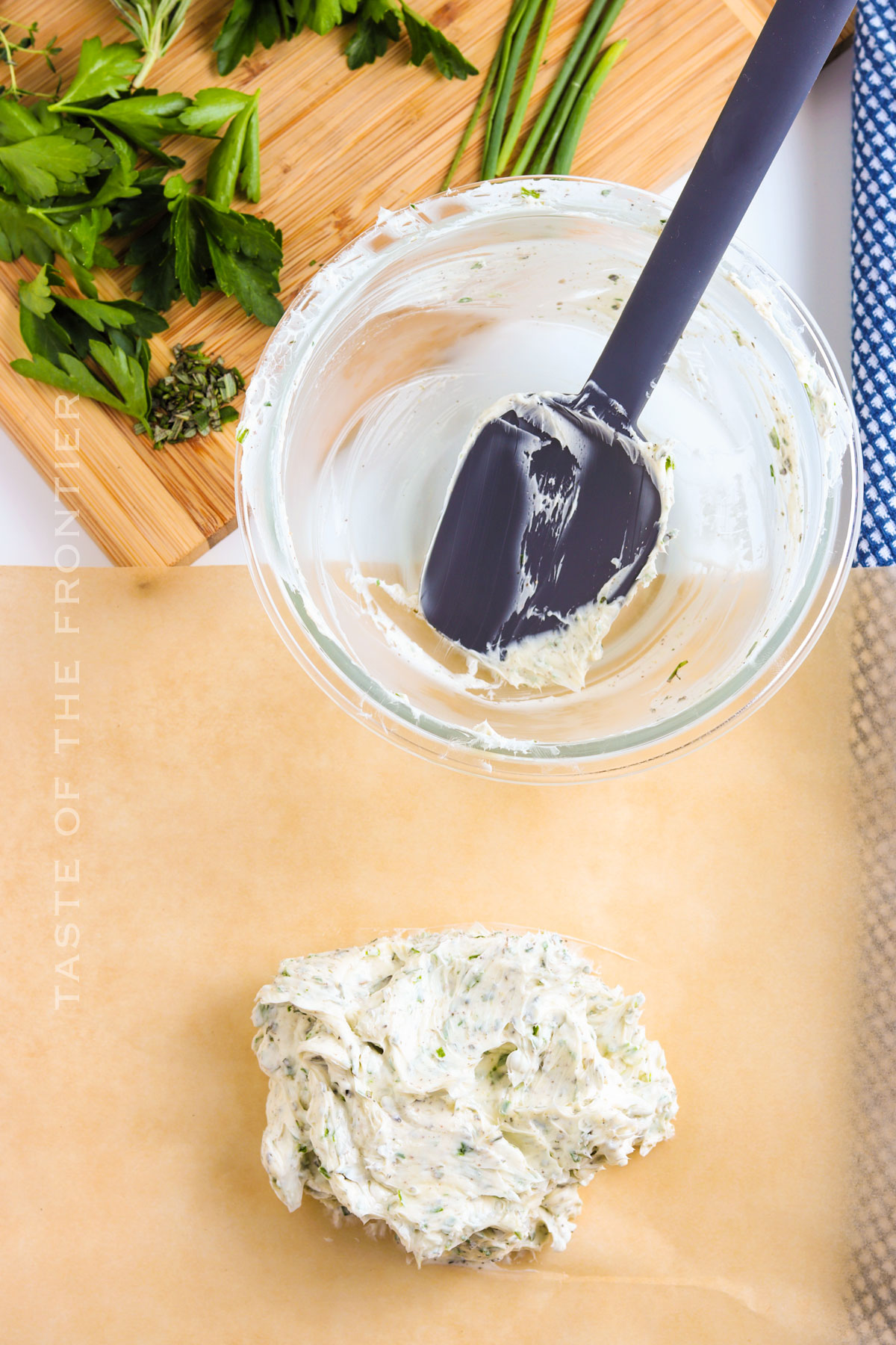 whipped butter with herbs