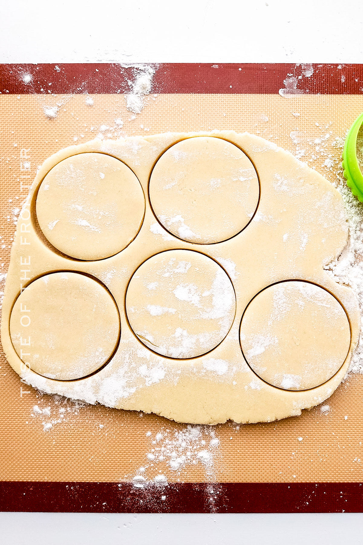 cutting the dough