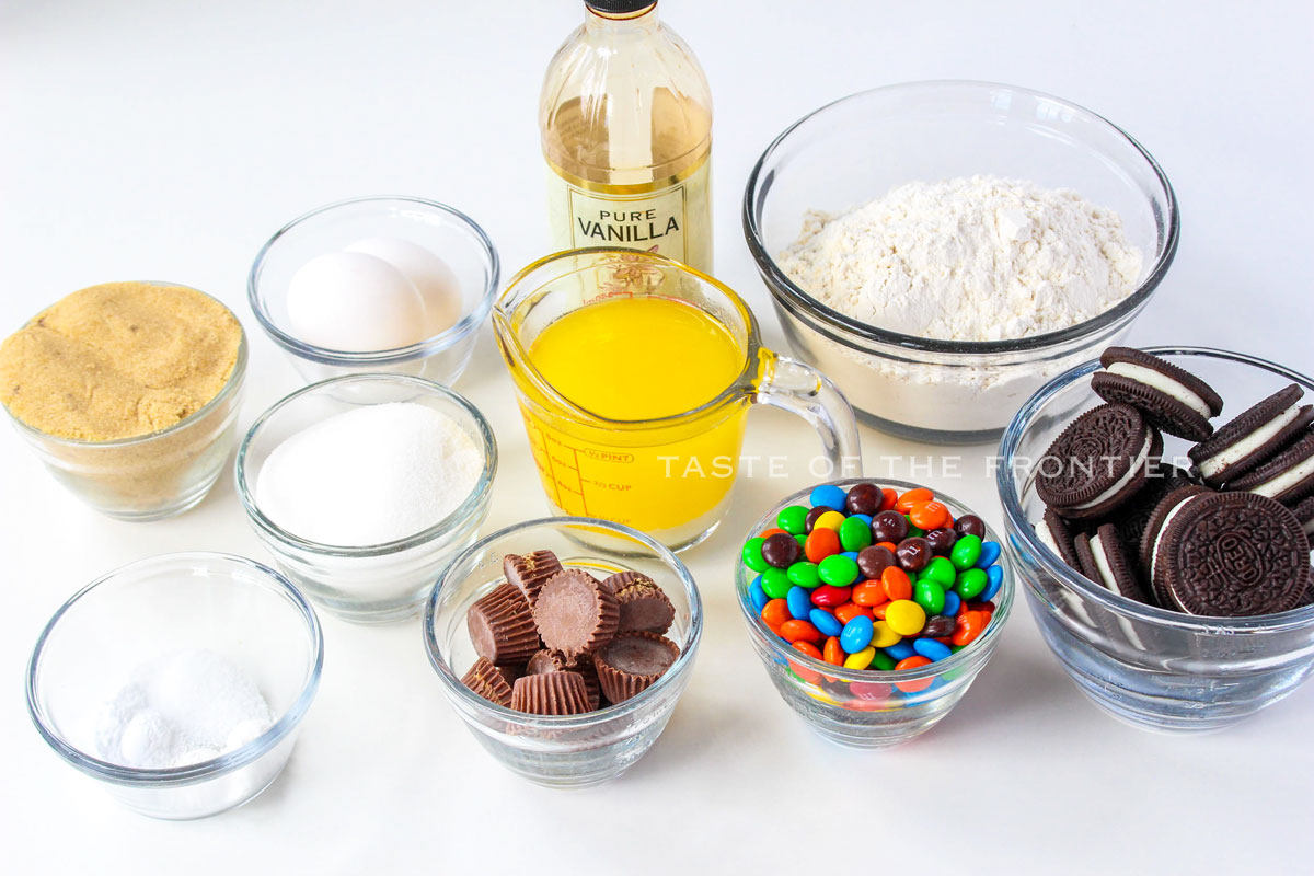 ingredients M&M Cookie Bars