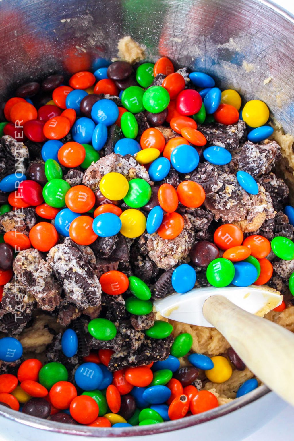 M&M Cookie Bars Taste of the Frontier