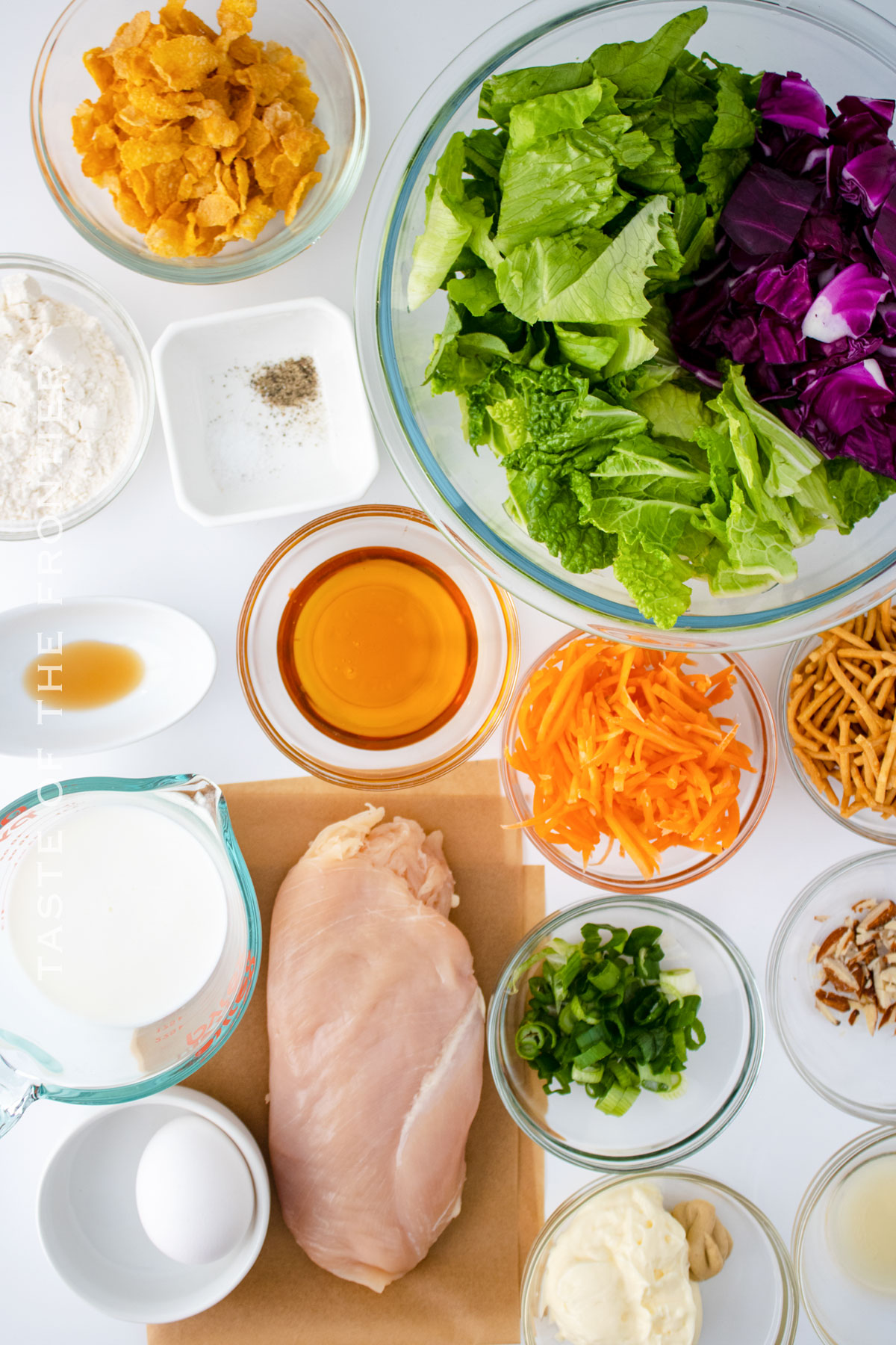 ingredients for Oriental Chicken Salad