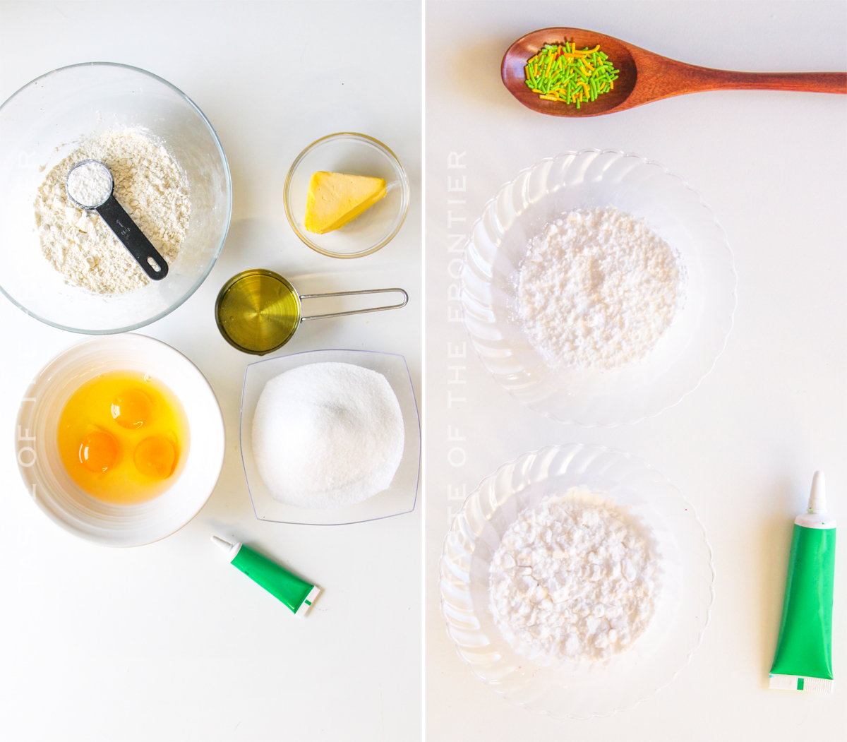 ingredients for St. Patrick’s Day Cake