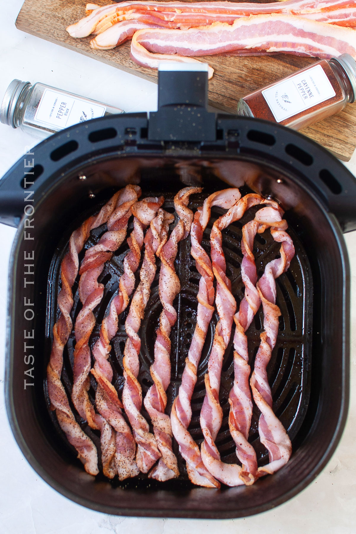 how to make Twisted Bacon in the air fryer