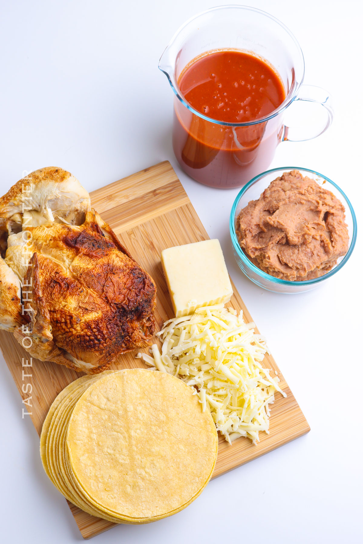 Crockpot Chicken Enchilada Casserole - Taste of the Frontier