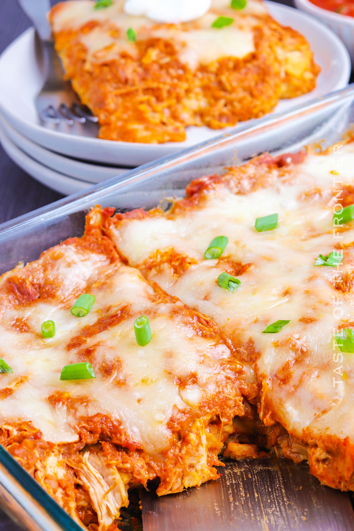 baked chicken dinner with cheese