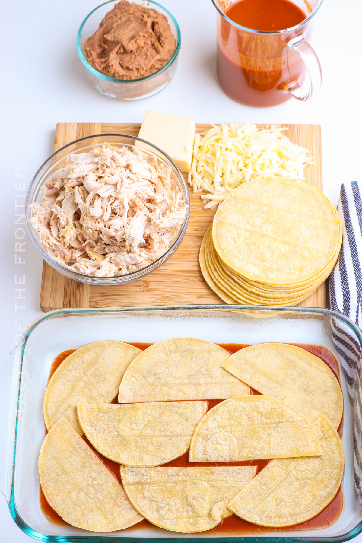 Crockpot Chicken Enchilada Casserole - Taste of the Frontier