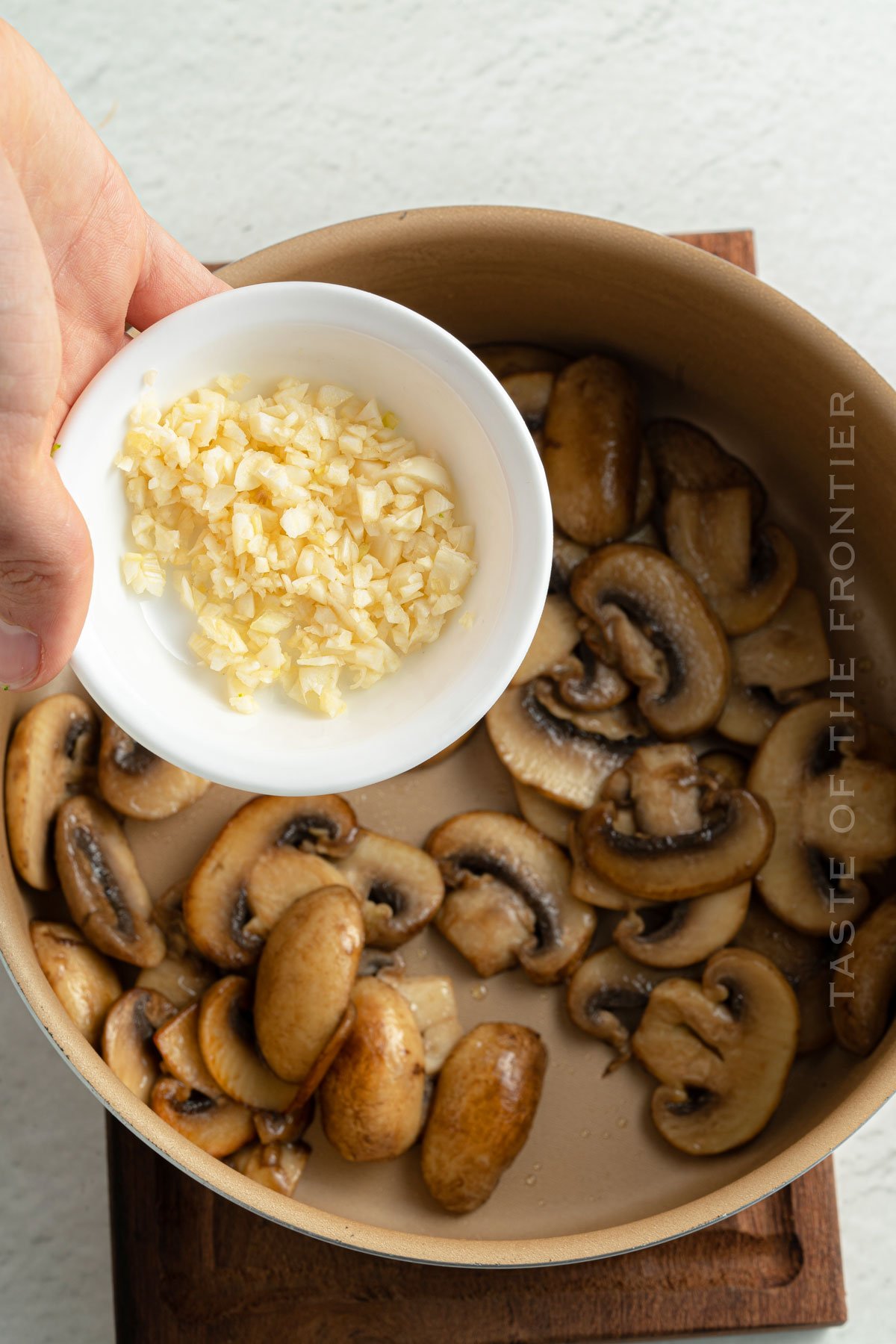 egg muffin with mushrooms