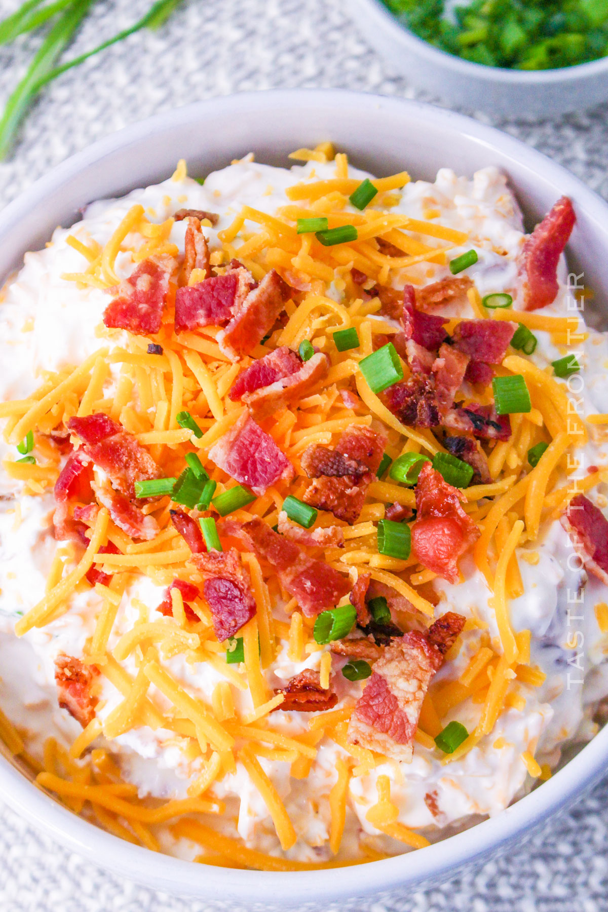 cheesy dip with bacon