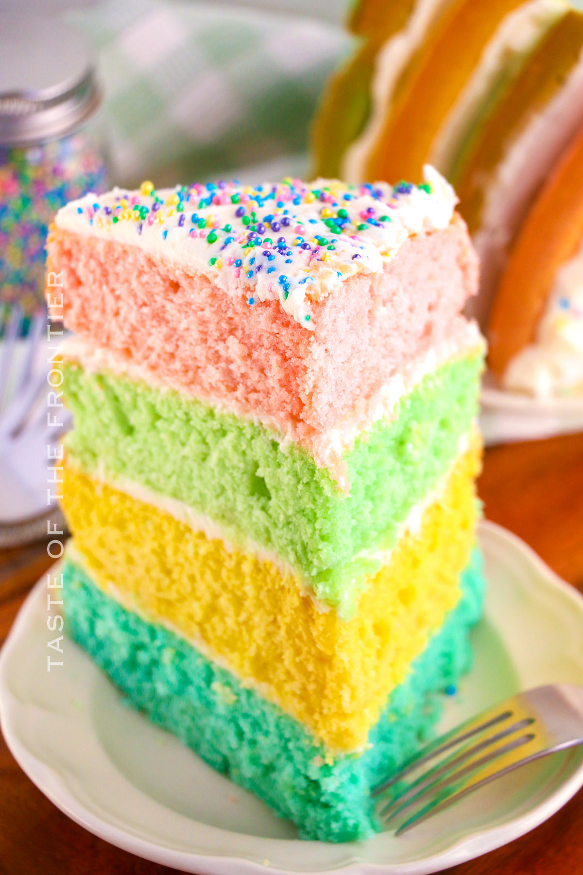 colorful spring cake