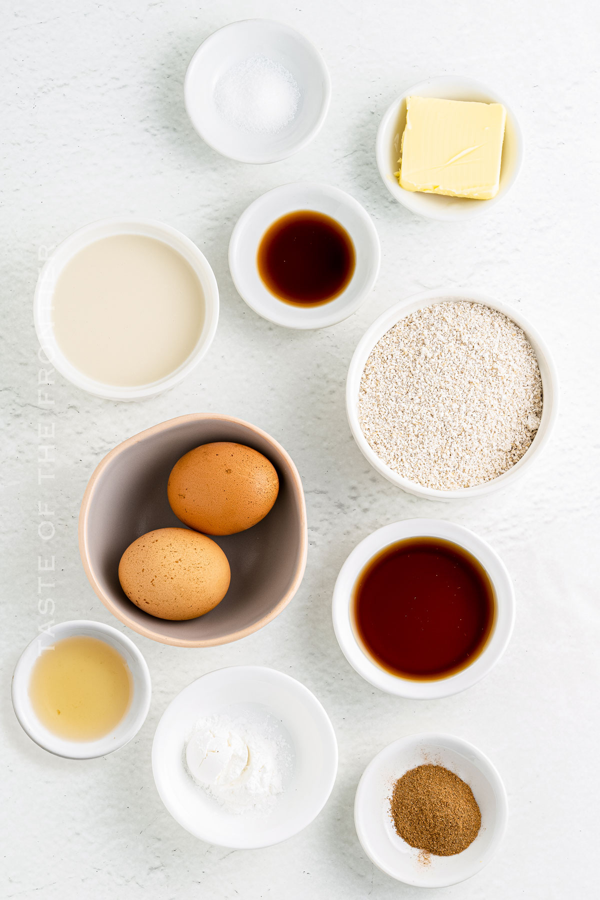 Oat Flour Pancake ingredients