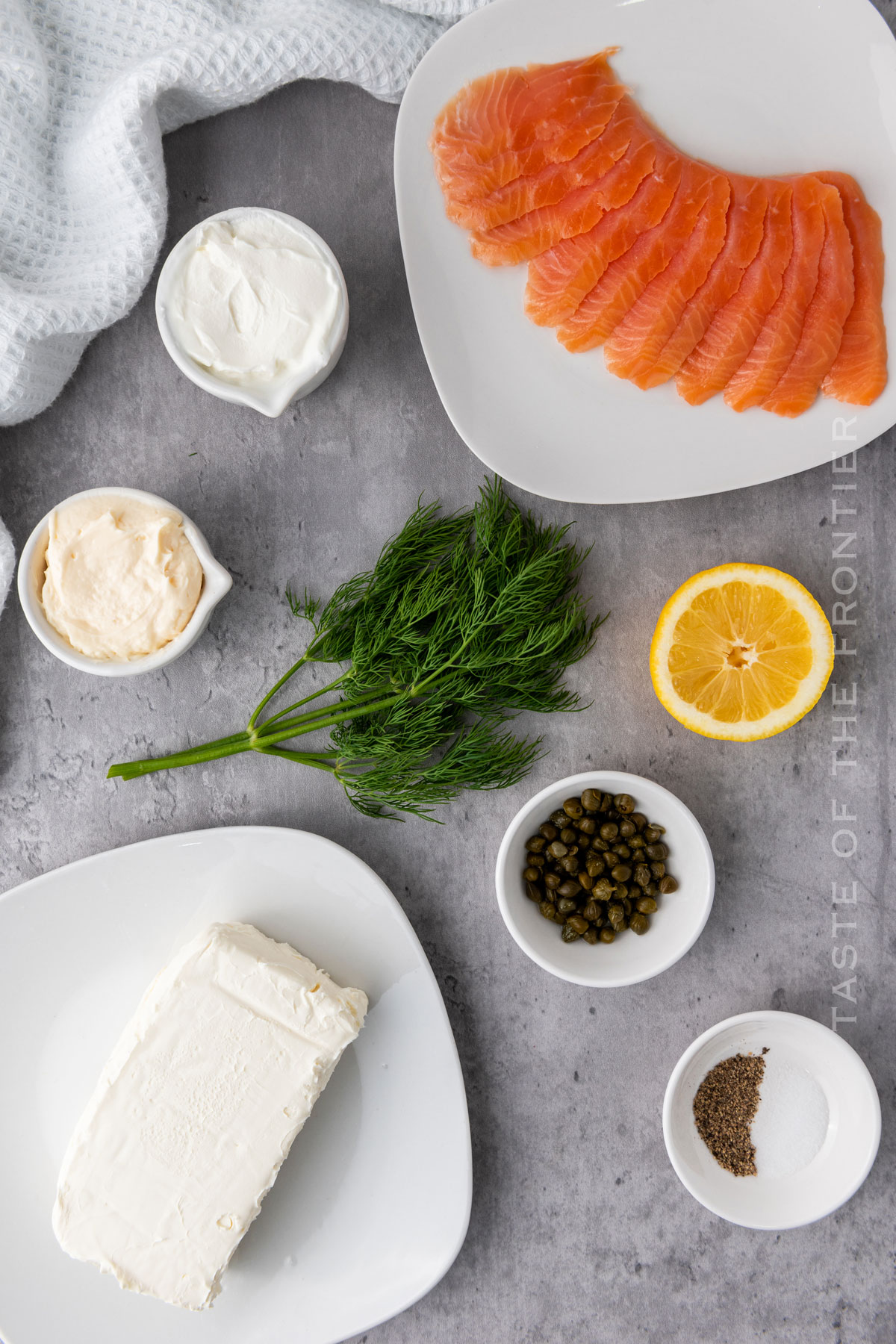 Smoked Salmon Dip ingredients