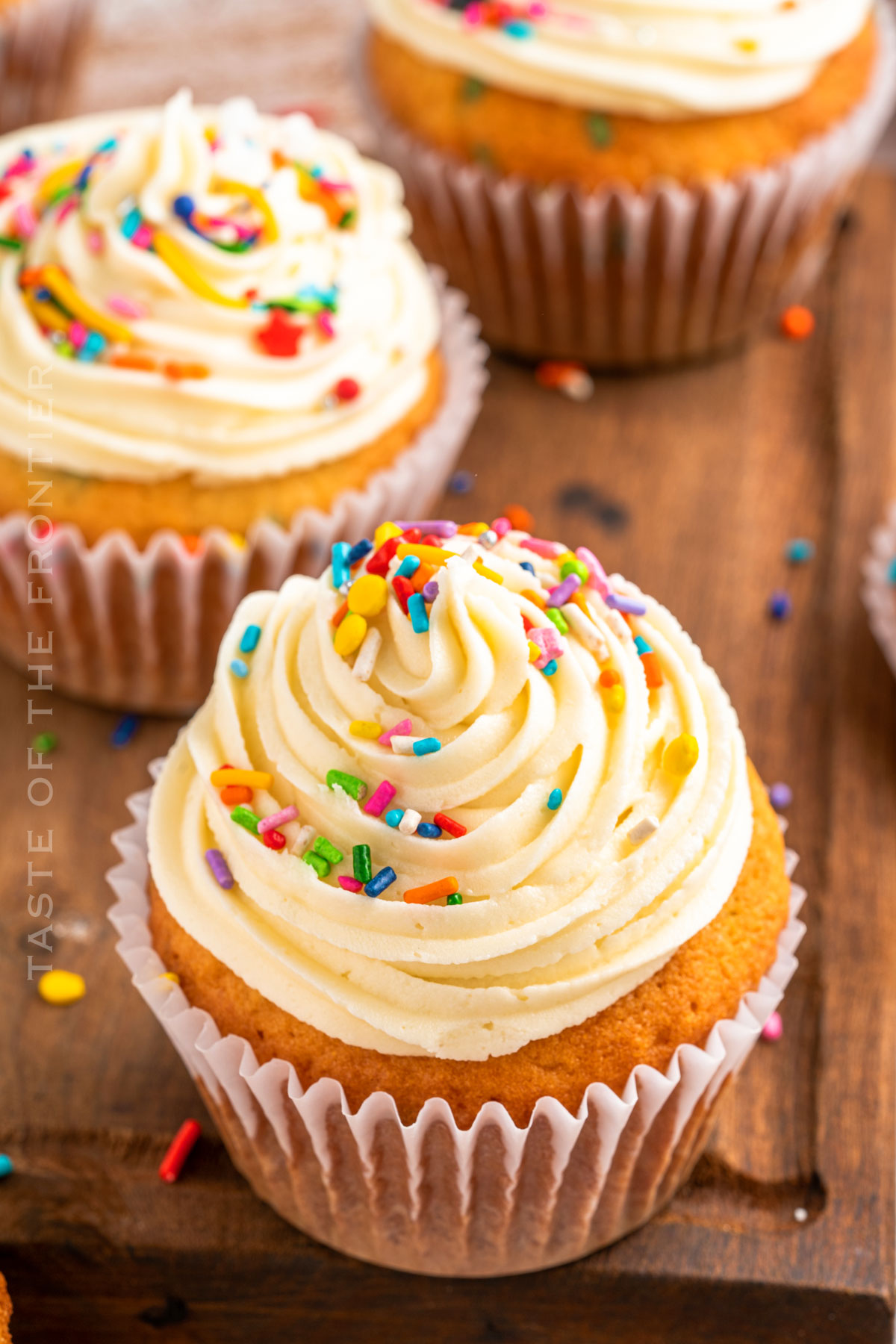 homemade Sprinkle Cupcakes