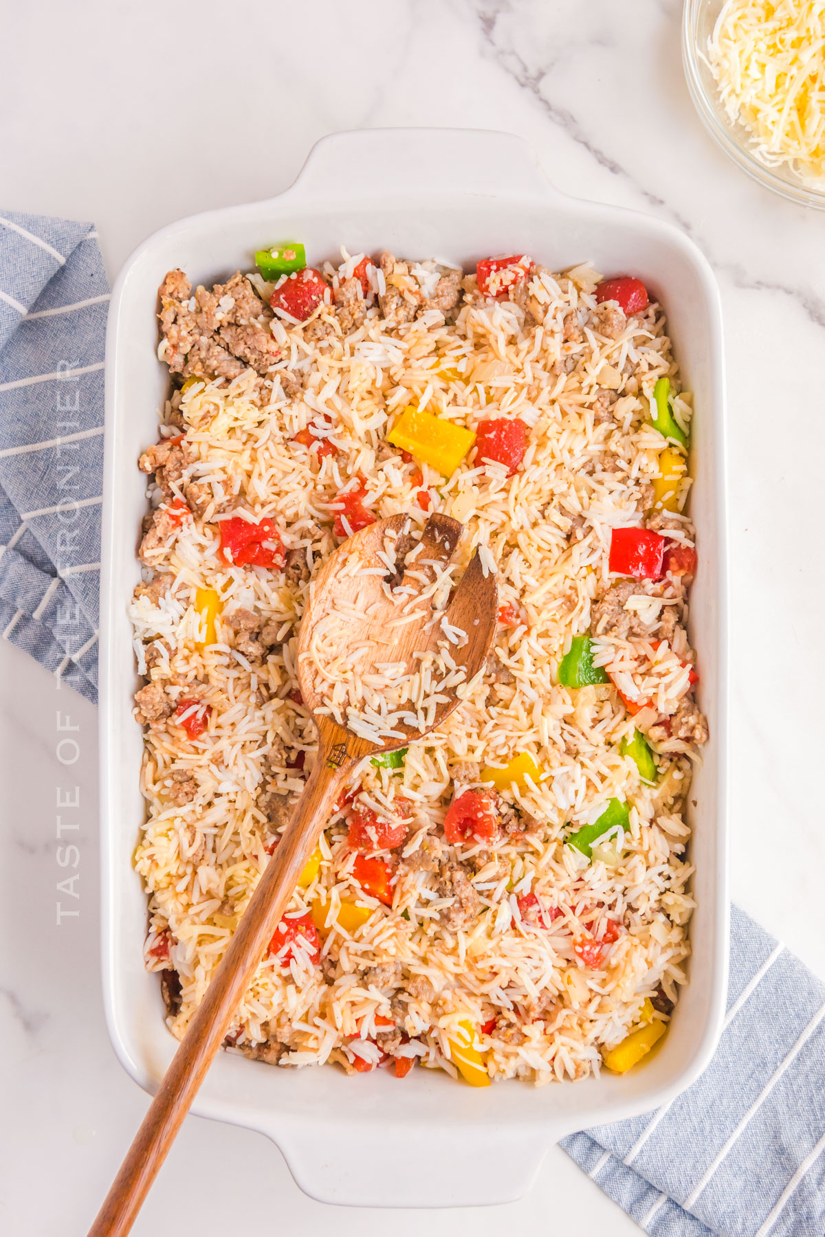 rice and pepper casserole