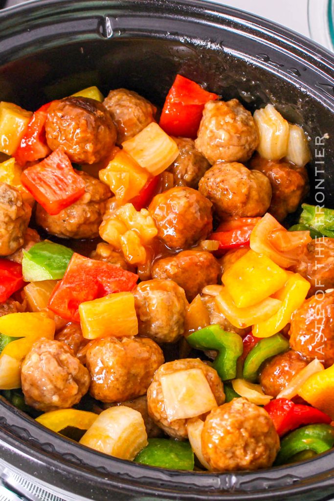 Slow Cooker Sweet and Sour Meatballs