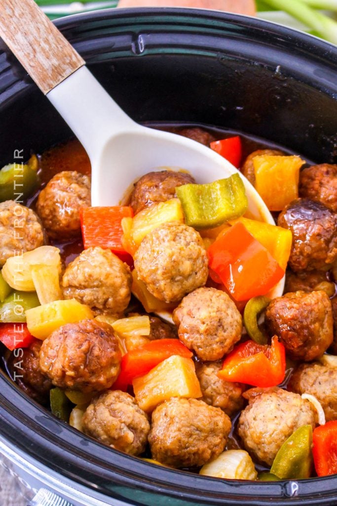 how to make Slow Cooker Sweet and Sour Meatballs