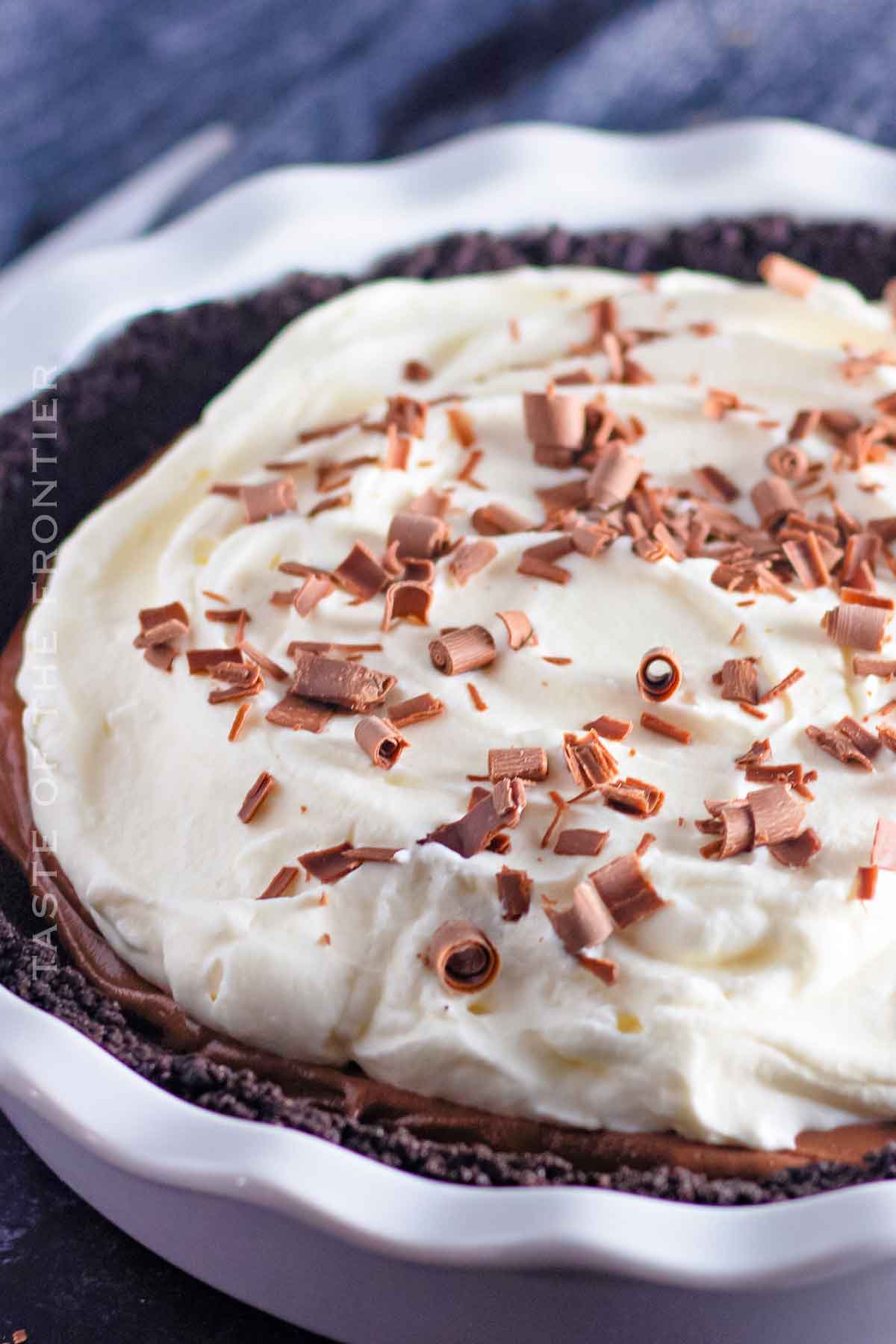 no bake Chocolate Pie