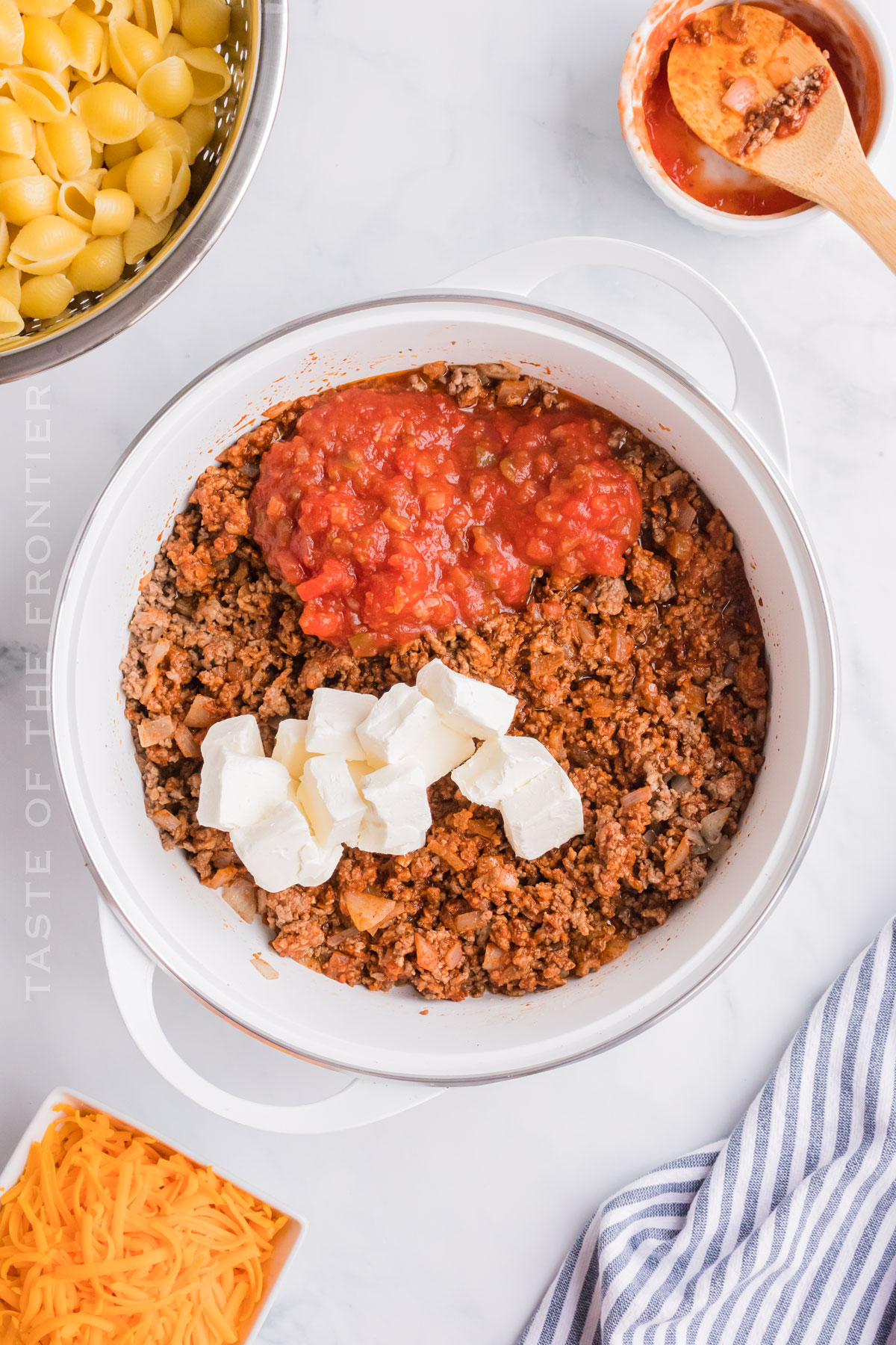 ground beef with cream cheese