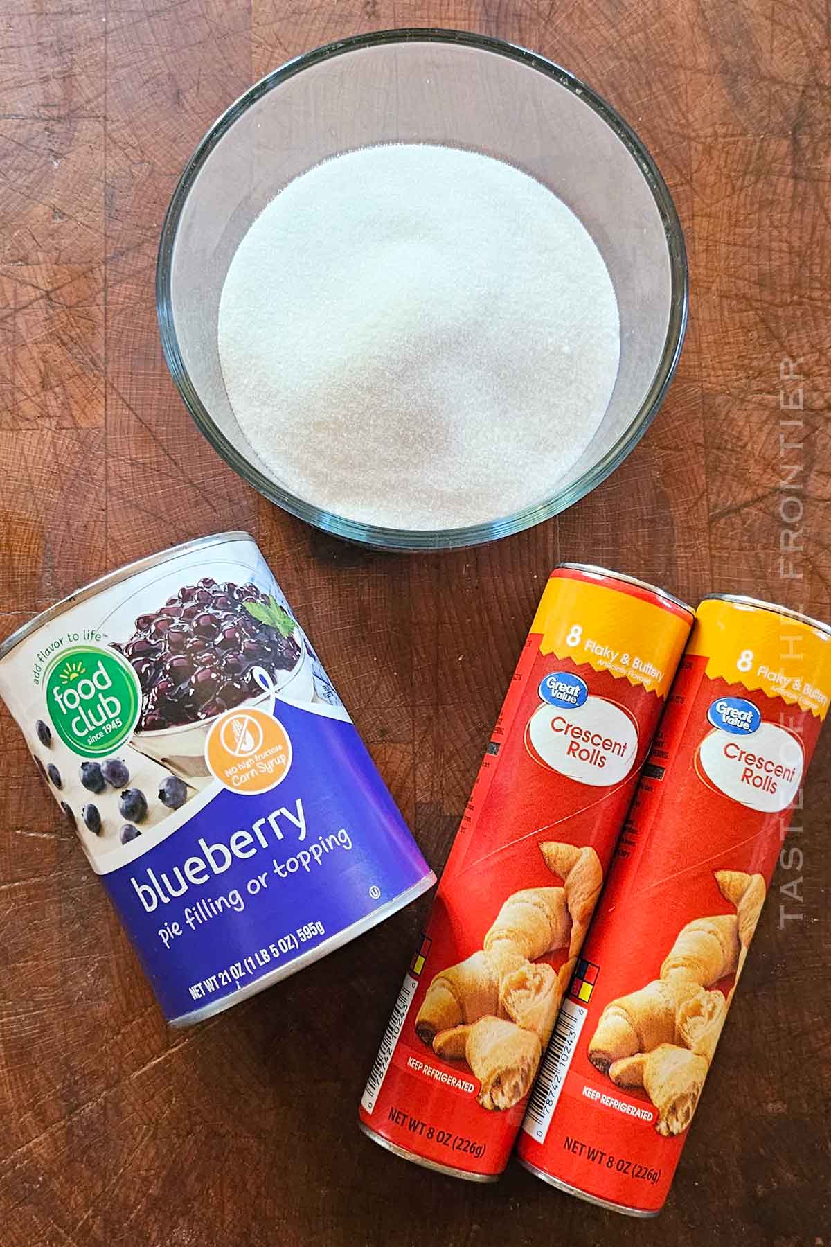 Blueberry Cruffin ingredients