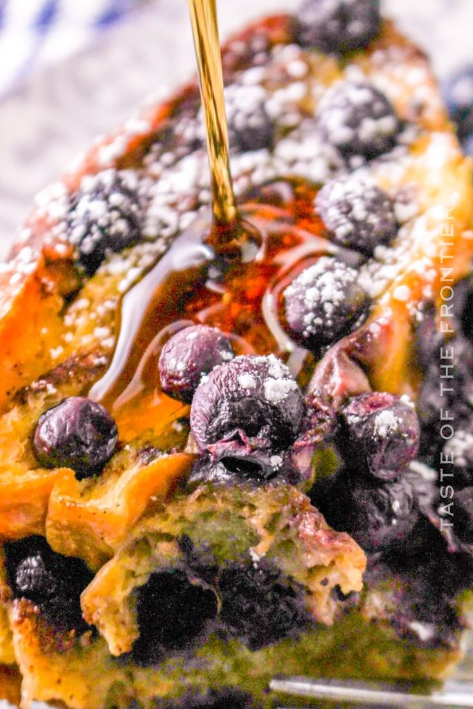 Blueberry French Toast Recipe Overnight in the Slow Cooker Taste of the Frontier
