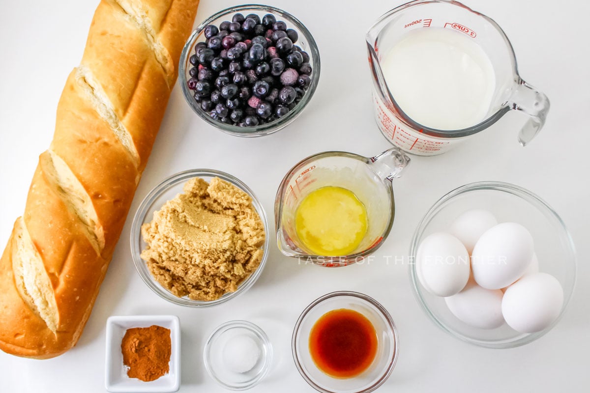 Blueberry French Toast Ingredients