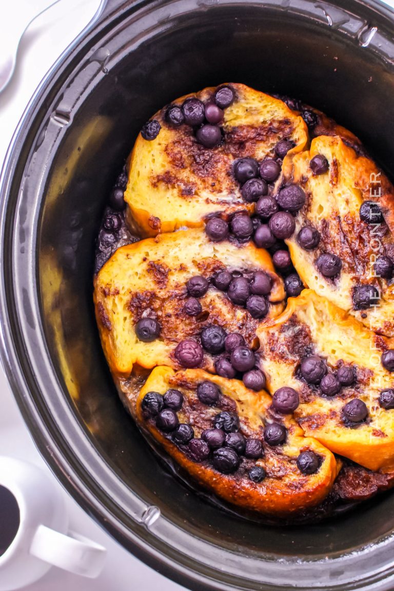 Blueberry French Toast Recipe Overnight in the Slow Cooker Yummi Haus