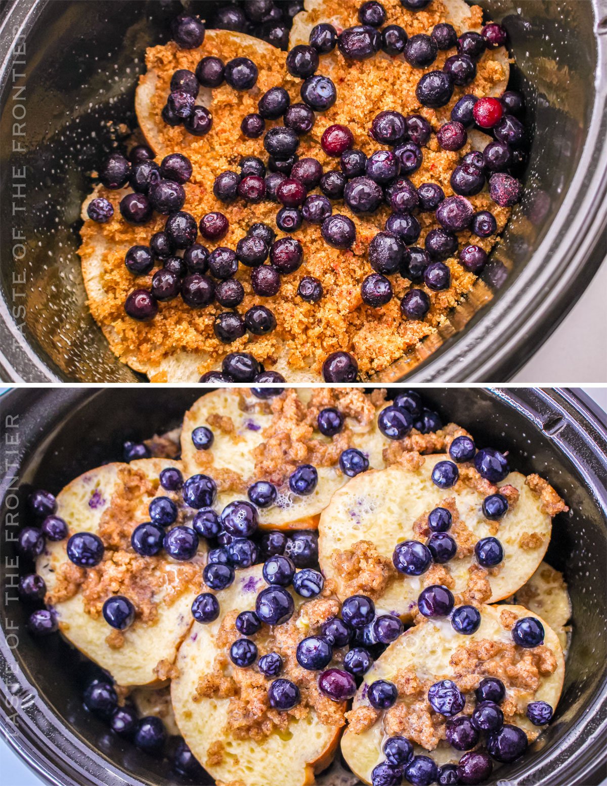 how to make Blueberry French Toast in the slow cooker