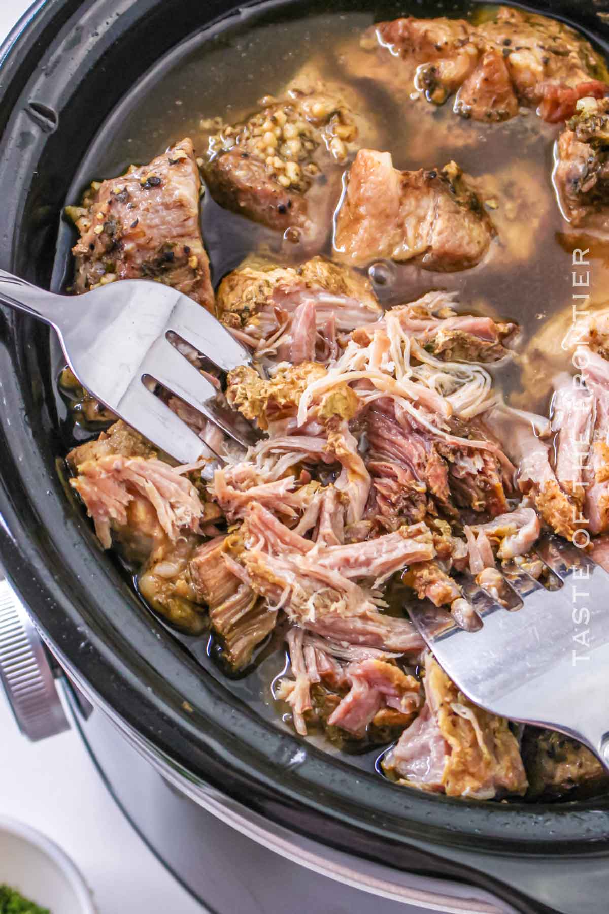 cooked pulled pork