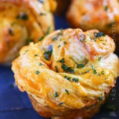 the best Cheddar Ranch Cruffins EVER!