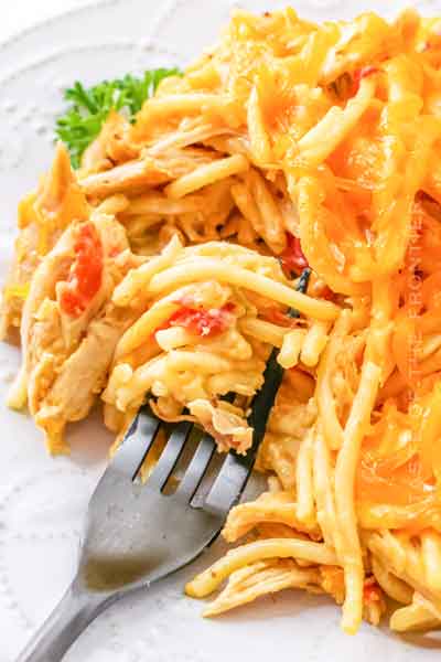 Rotel Chicken Spaghetti