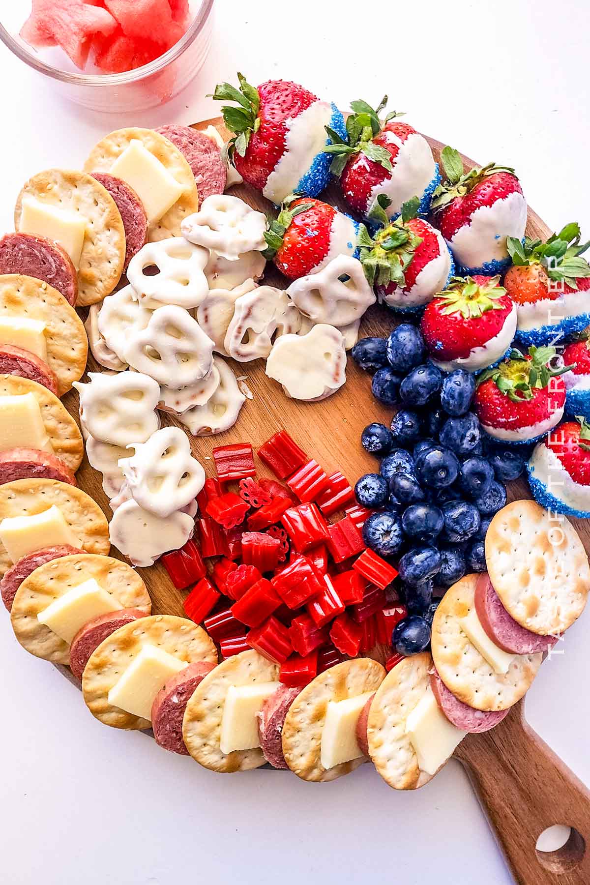 summer holiday snack board