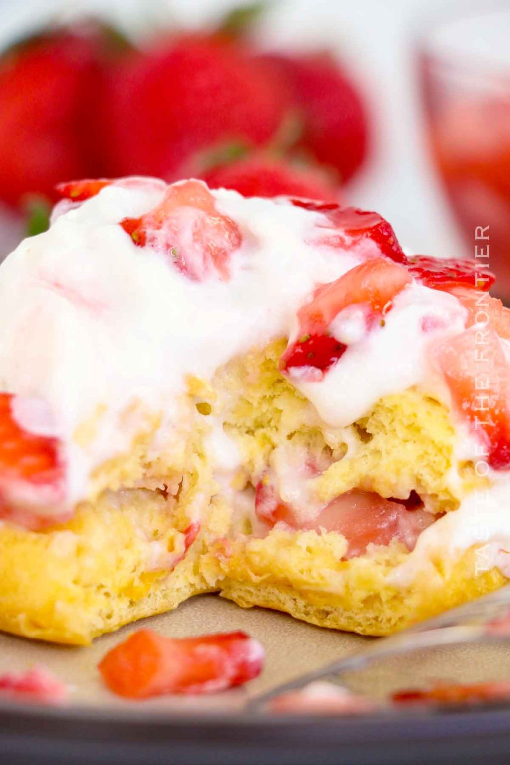 Air Fryer Strawberry Shortcake Taste of the Frontier