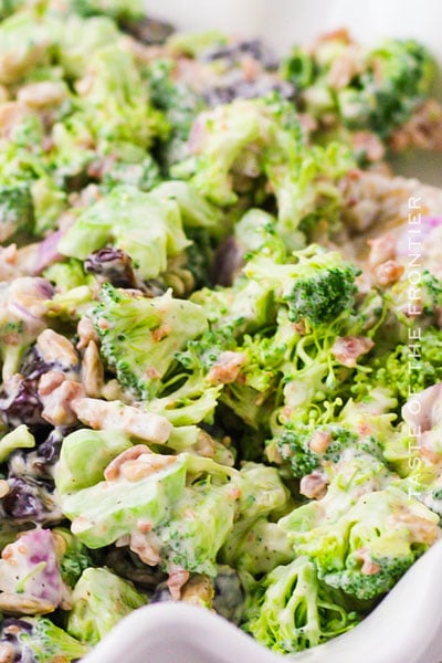 Broccoli Salad Recipe with Dried Cherries