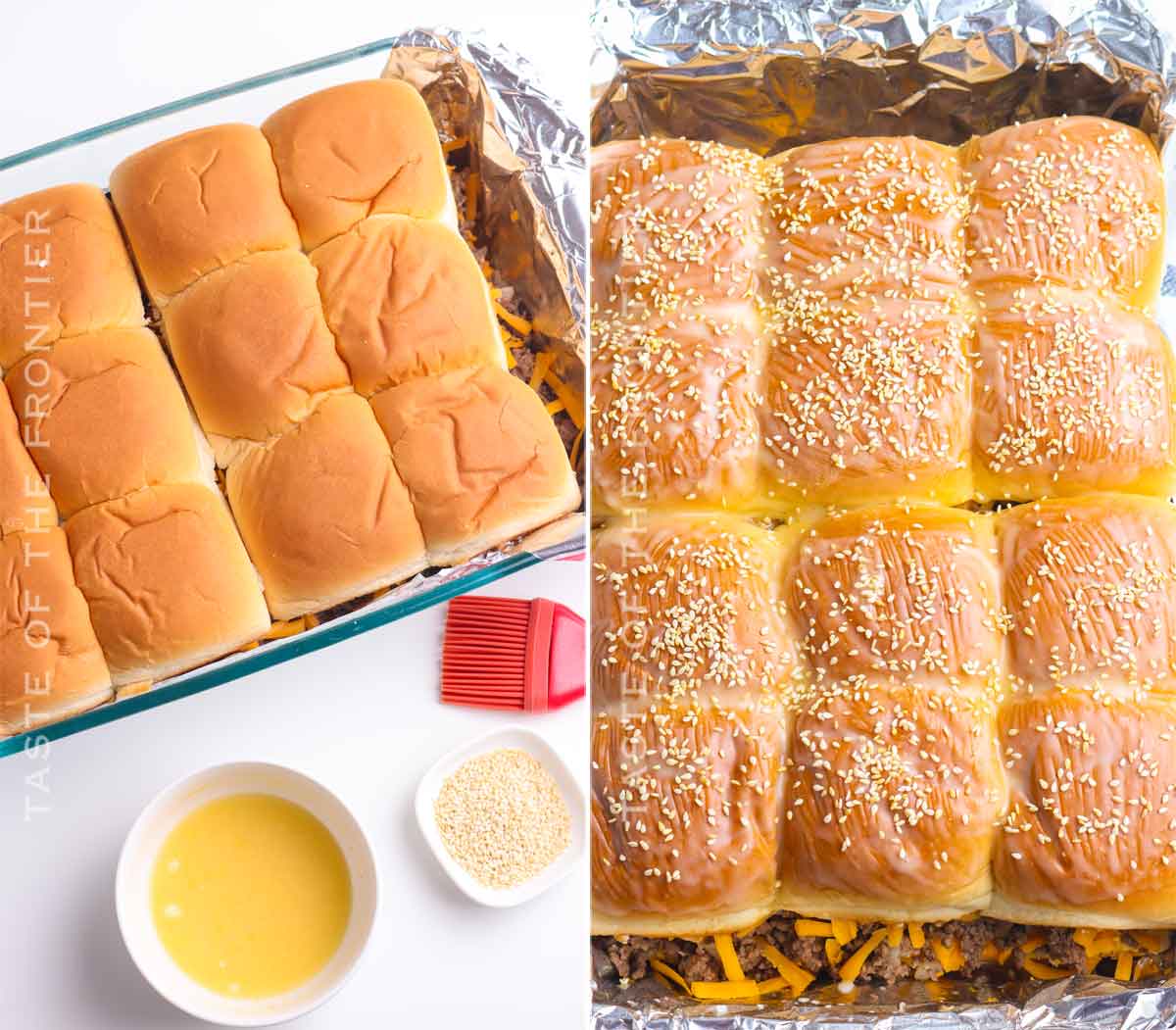 baking sliders in the oven