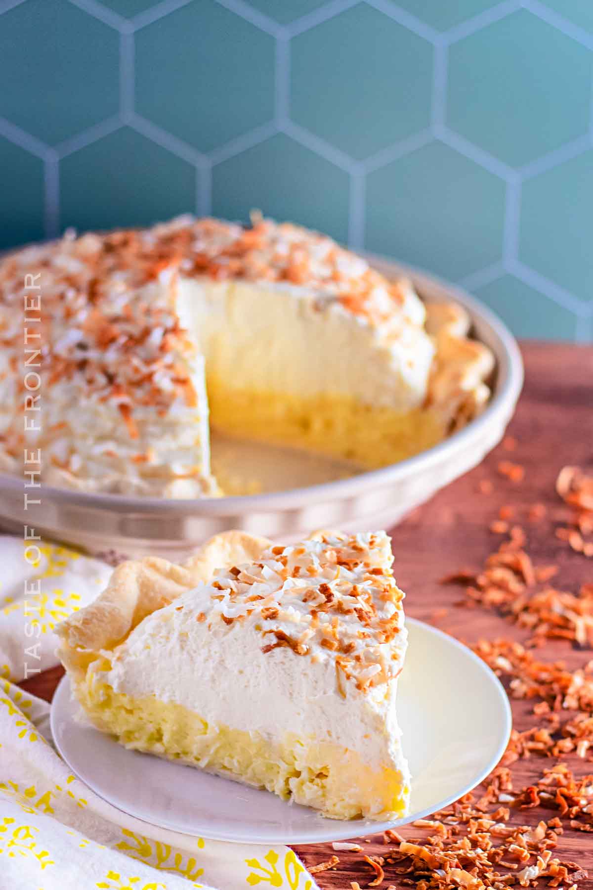 Slice of Coconut Cream Pie