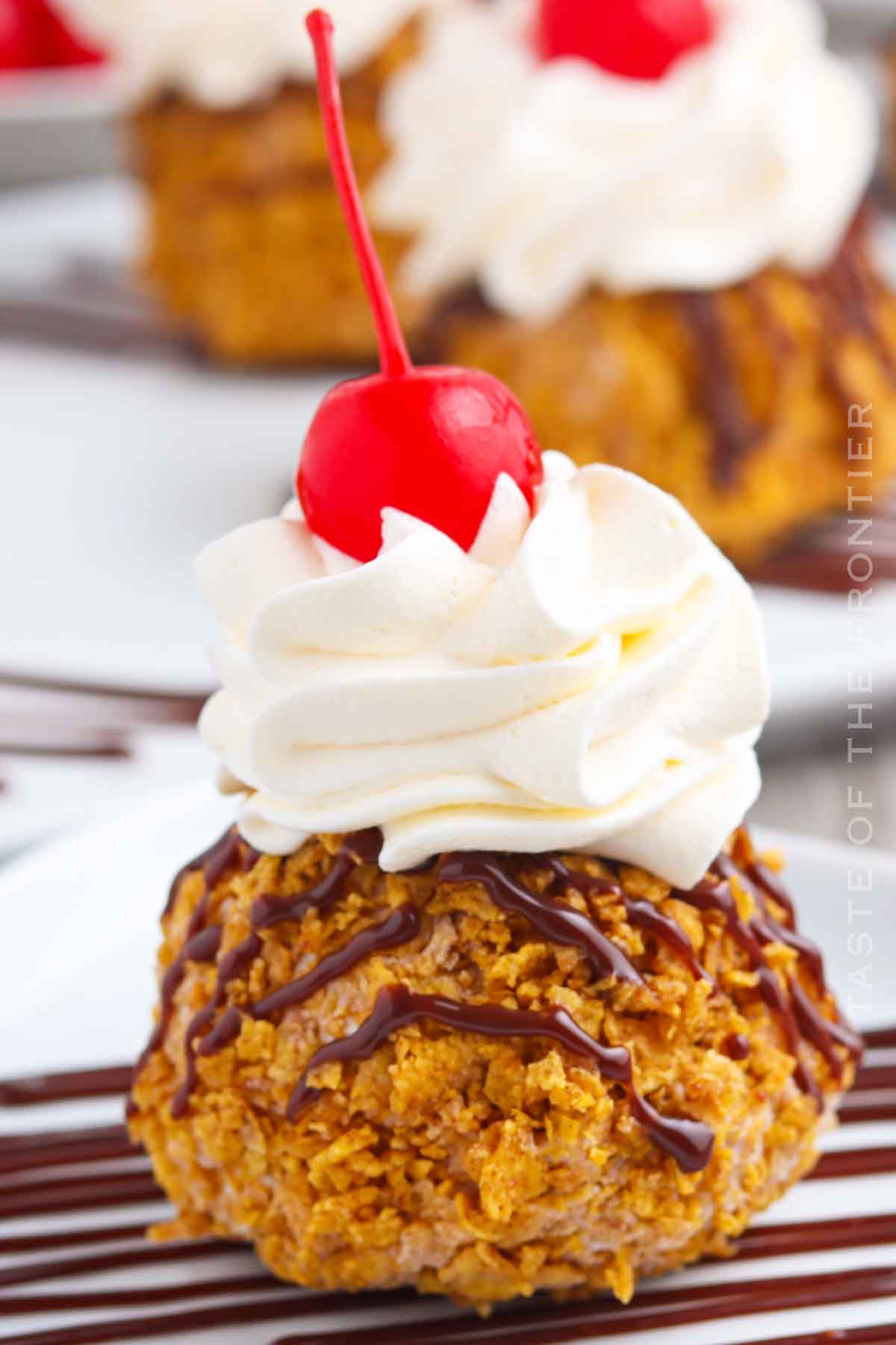 homemade Fried Ice Cream