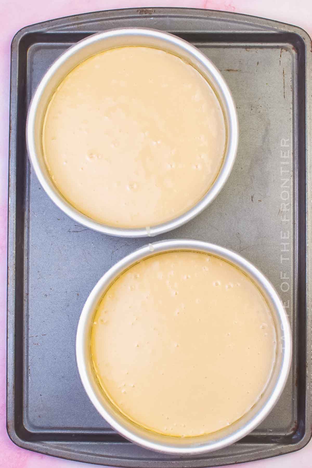 vanilla cake layers