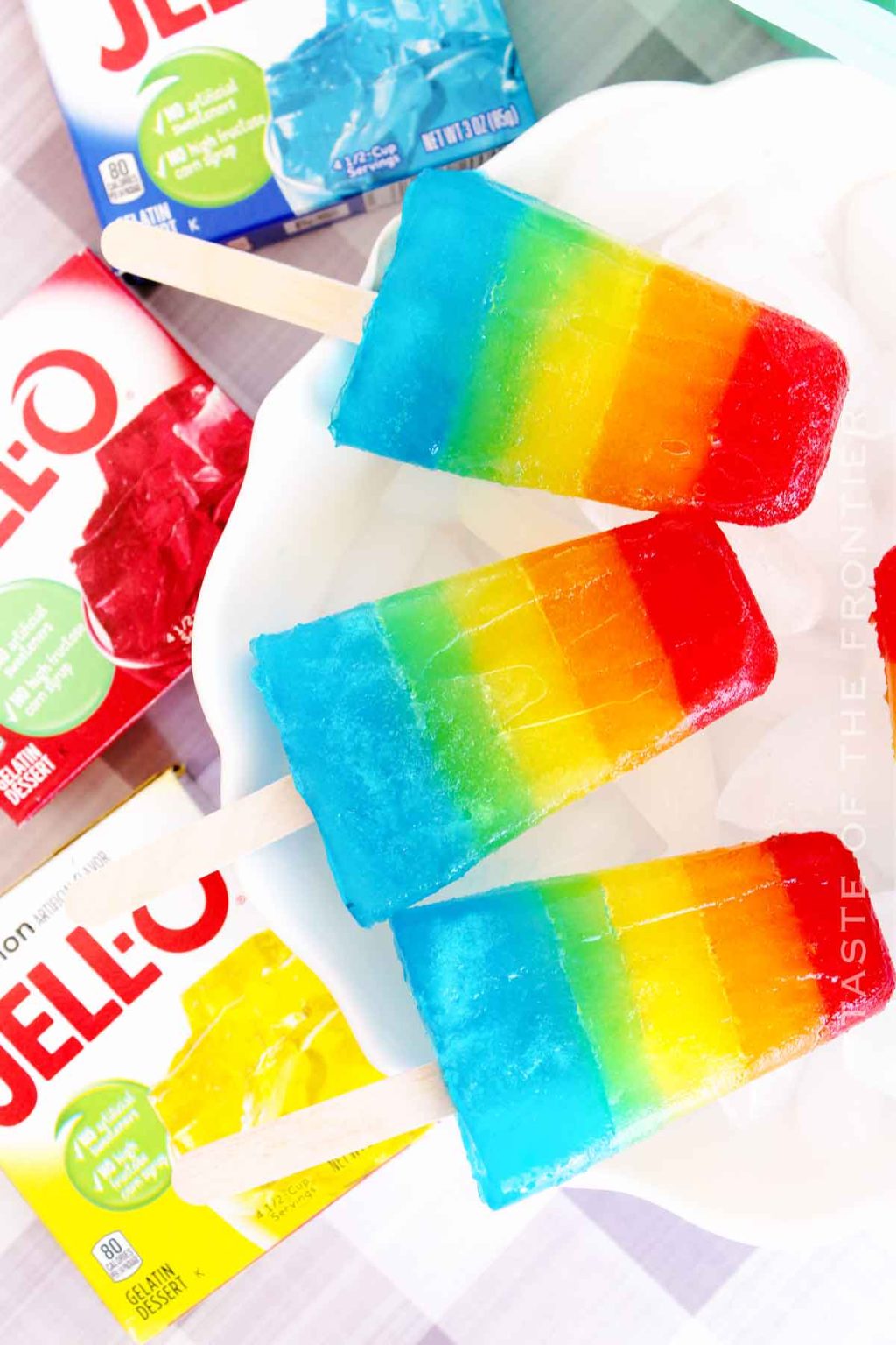 Jello Popsicles Taste of the Frontier