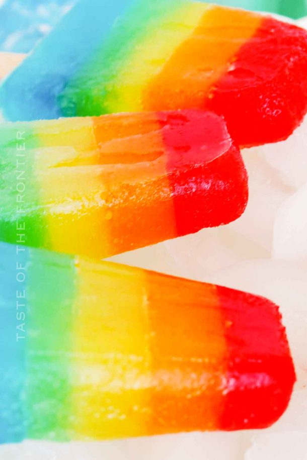 Jello Popsicles Taste of the Frontier