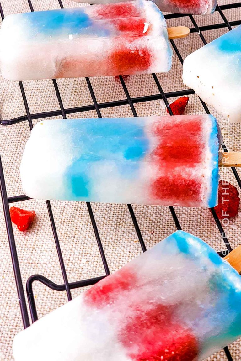 Red White and Blue Popsicles Taste of the Frontier