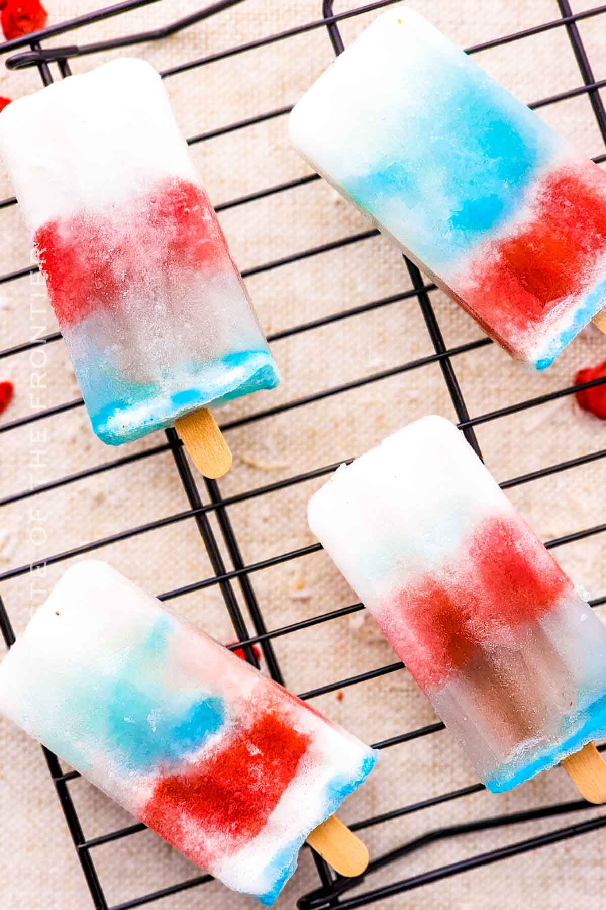 easy Red White and Blue Pops