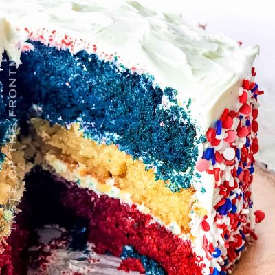 Red White and Blue Cake