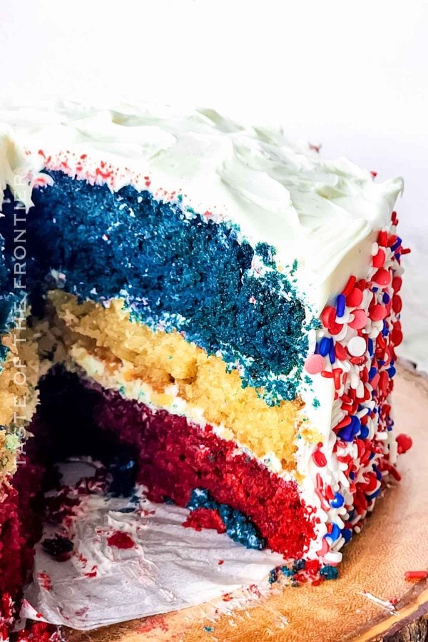 Red White and Blue Cake