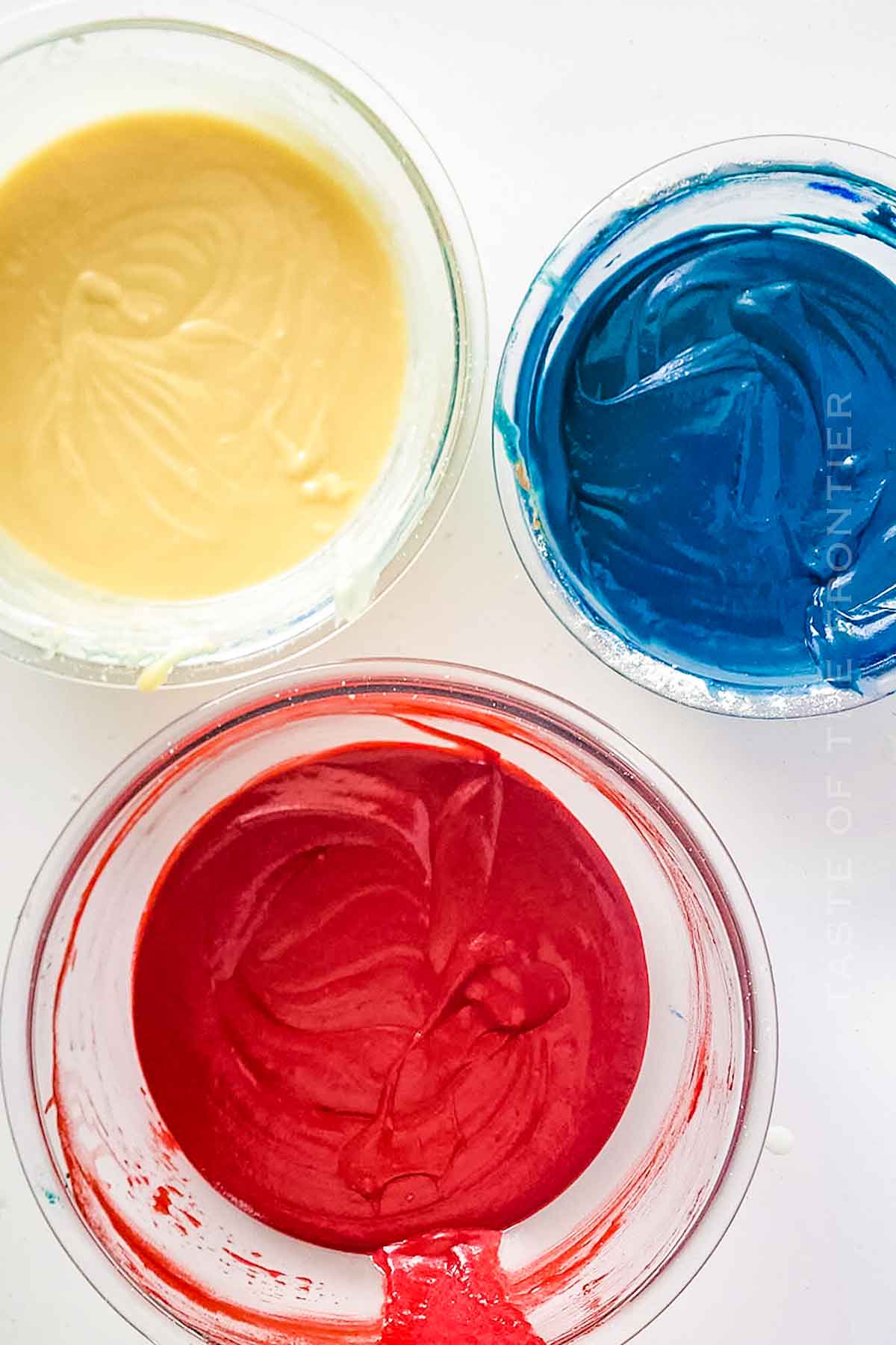 how to make Red White and Blue Cake
