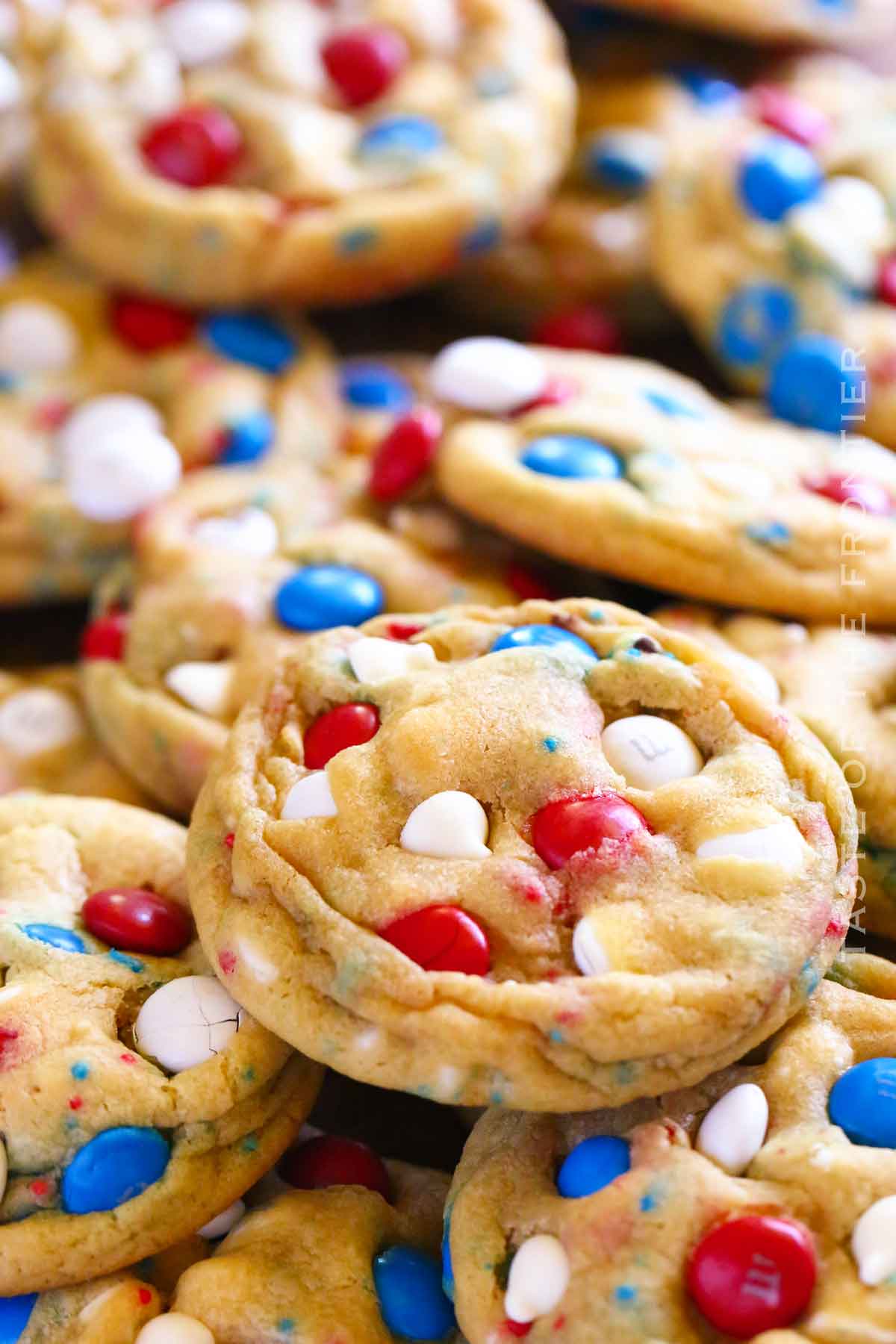 no chill cookies for the 4th of July
