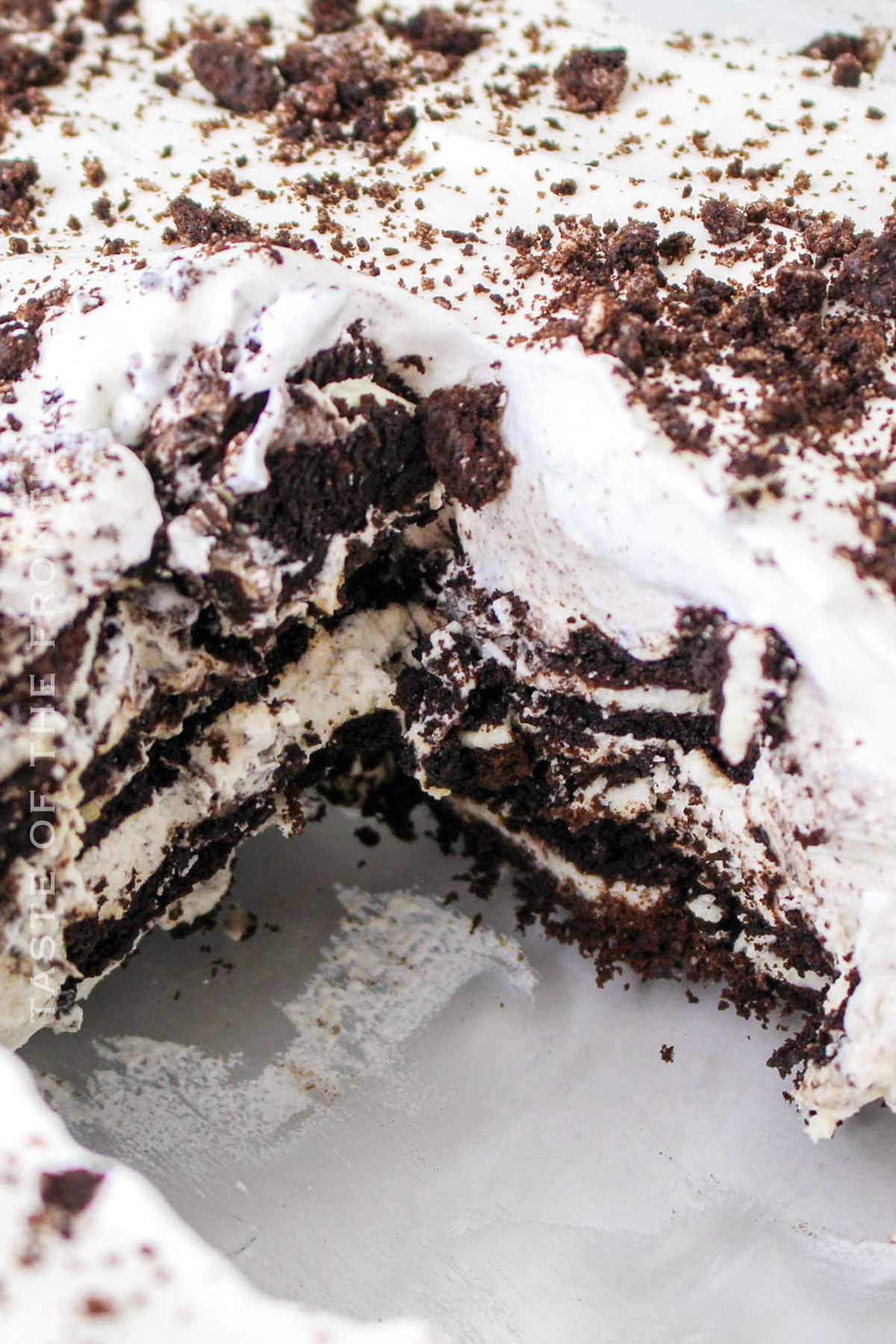 No Bake Oreo Cake