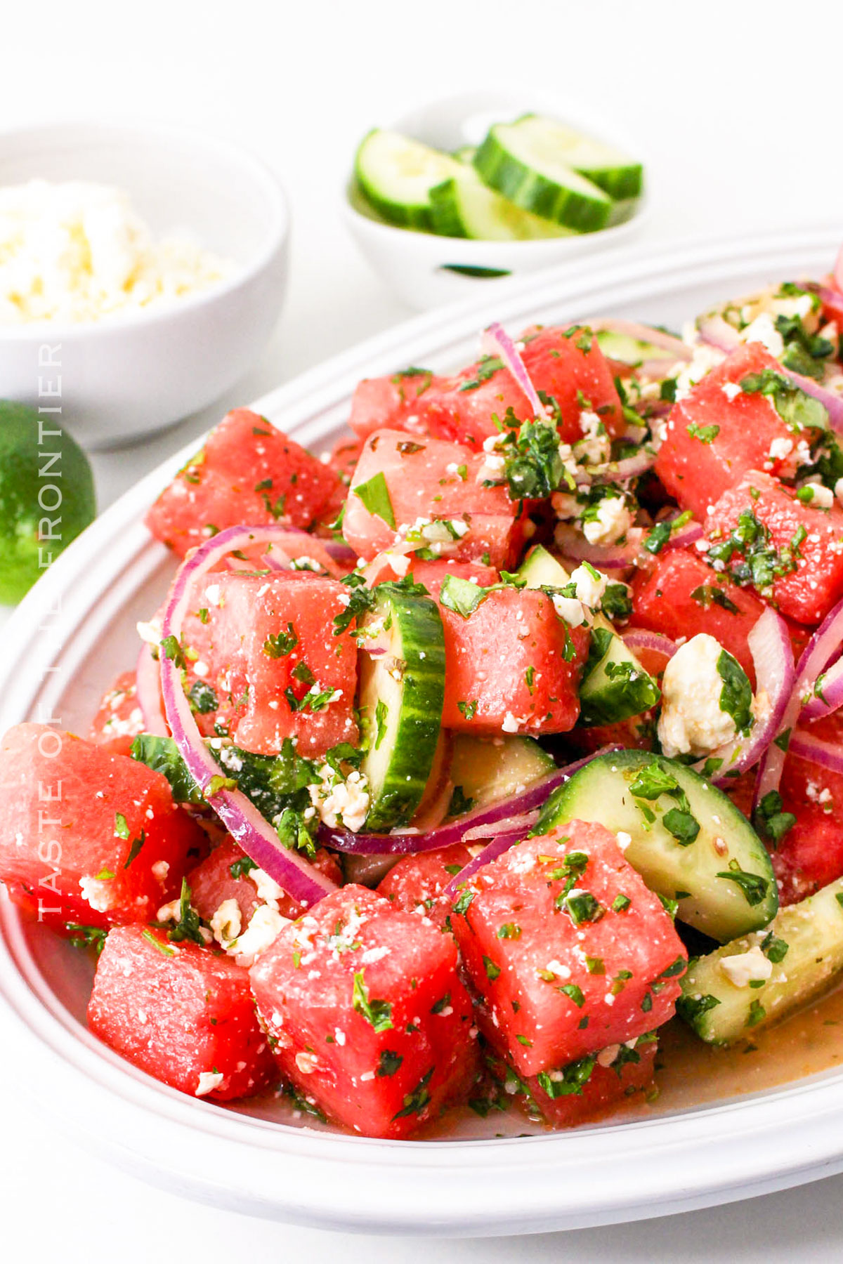 Watermelon Salad with Goat Cheese recipe